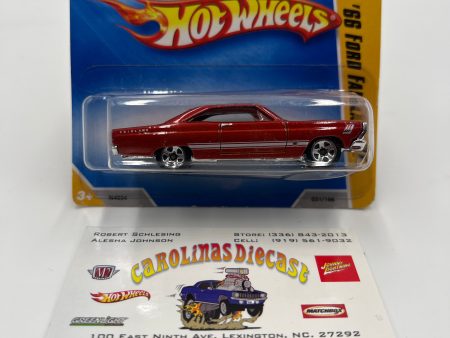 2009 Hot Wheels New Models Premiere #31 66 Ford Fairlane GT Red Short Card Bad Blister 31A Hot on Sale