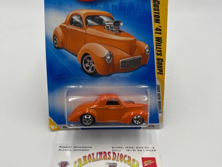 2009 Hot Wheels New Models #25 Custom 41 Willys Coupe Orange 23G Online now