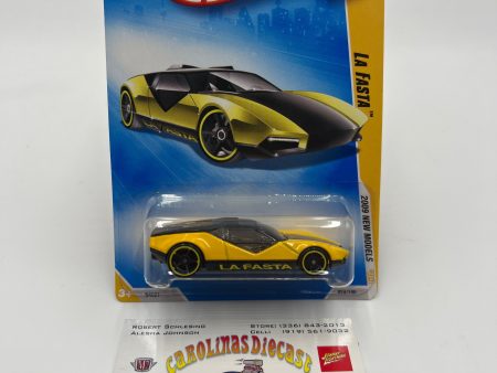 2009 Hot Wheels New Models #24 La Fasta Yellow BB3 Hot on Sale