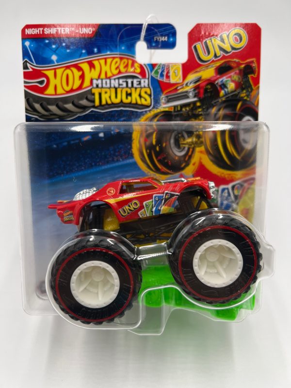 2025 Hot Wheels Monster Trucks Uno Night Shifter Red Treasure Hunt For Sale