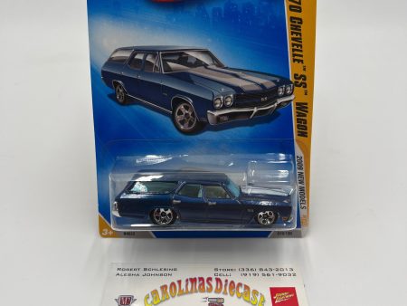 2009 Hot Wheels New Models #19 70 Chevelle SS Wagon Blue 10i For Sale