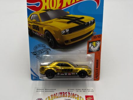 2020 Hot Wheels Super Treasure Hunt #234 18 Dodge Challenger SRT Demon Gold JEGS W  Protector Online Sale