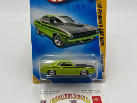 2009 Hot Wheels New Models #29 70 Plymouth AAR Cuda Green 47F Fashion