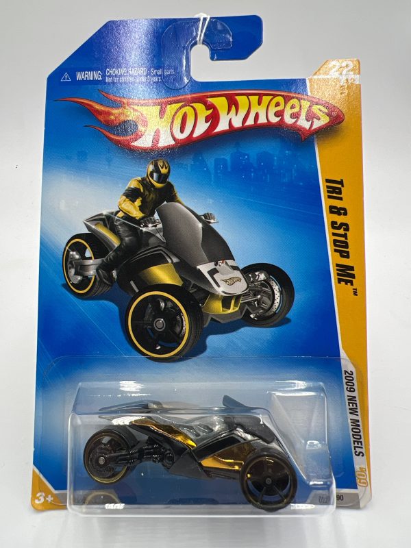 2009 Hot Wheels New Models #22 Tri & Stop Me Gray Gold BB9 Online