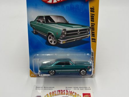 2009 Hot Wheels New Models #31 66 Ford Fairlane GT Teal 19G Supply