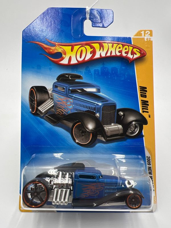 2009 Hot Wheels New Models #12 Mid Mill Satin Blue AA9 For Cheap