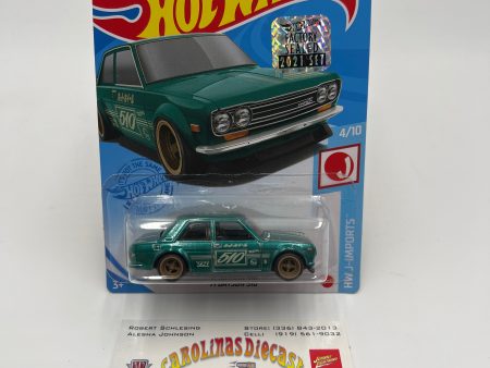 2021 Hot Wheels Factory Sealed Super Treasure Hunt #162 71 Datsun 510 Dark Variation W Protector Fashion