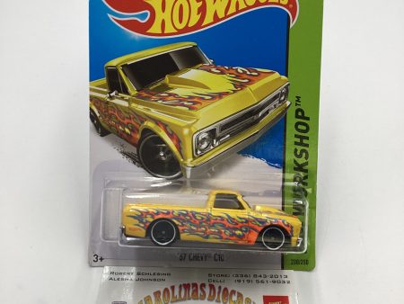 2015 Hot Wheels #208 67 Chevy C10 Yellow 14B Online Hot Sale