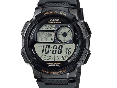 Unisex Watch Casio WORLD TIME ILLUMINATOR (48 mm) For Cheap