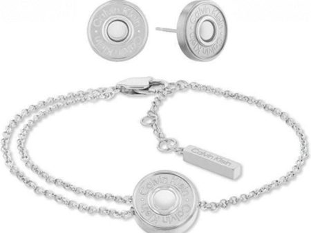 Bracelet and Earrings Set Calvin Klein 35700009 Online Hot Sale