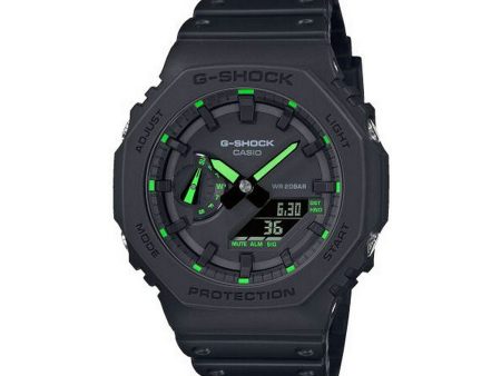 Men s Watch Casio G-Shock OAK - Neon Green Index (Ø 45 mm) For Sale